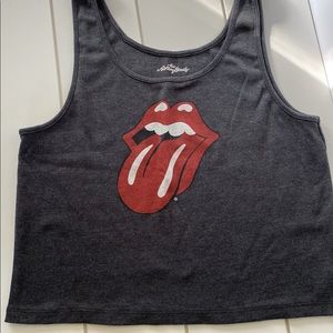 Rolling Stones crop tank